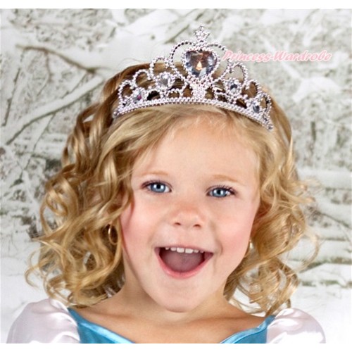 White Princess Cinderella Tiara Headband Crowns H170 